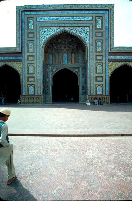 Wazir Khan Mosque Restoration - View to main entrance