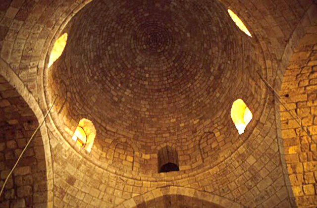 Dome over vestibule, viewed from below