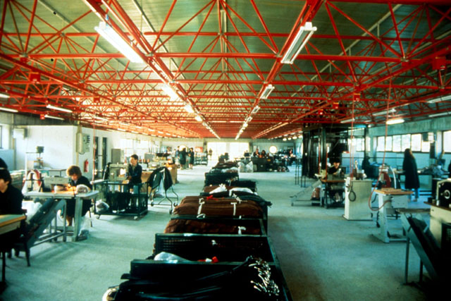 Interior view showing workstations