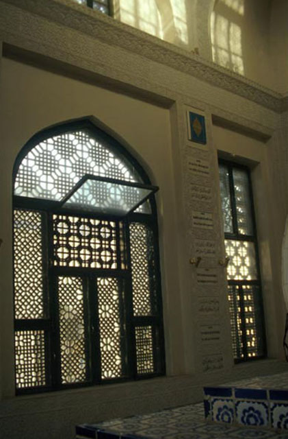 Interior, detail of windown woodwork