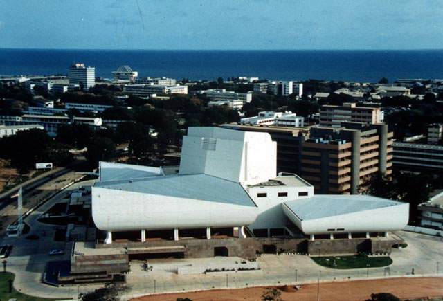 Aerial view over National Theatre