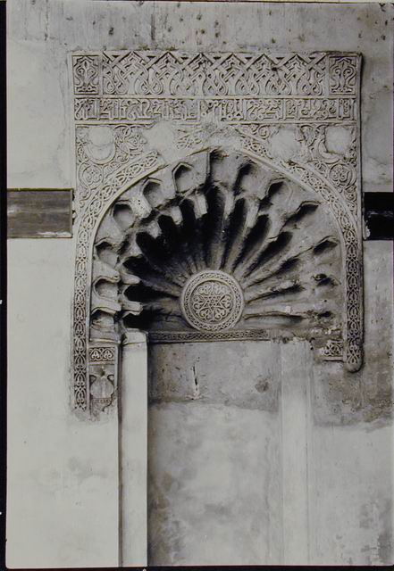 Mihrab to right of door