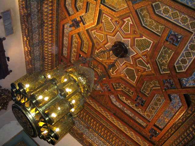 Detail of a chandelier