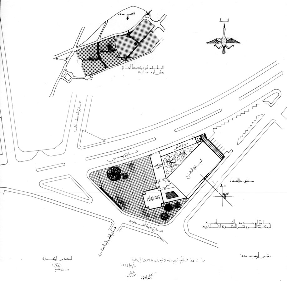 Site plan with streets