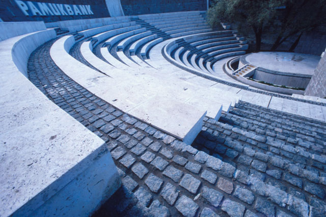 Detail showing amphitheatre seating