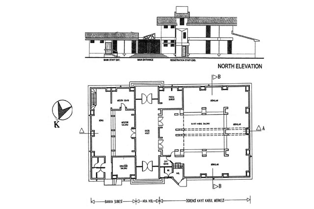 Elevation and plan