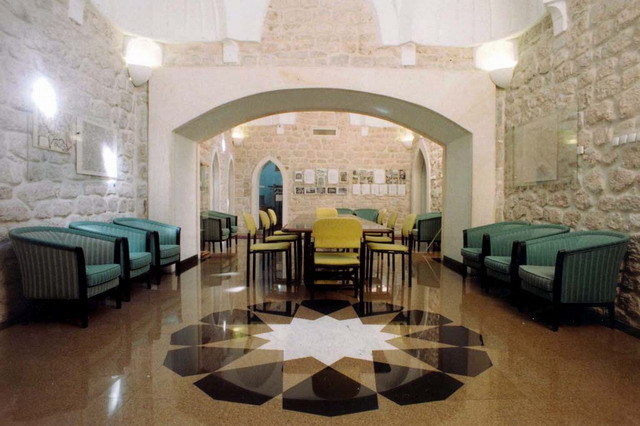Interior view of baths, after restoration, showing domed hall