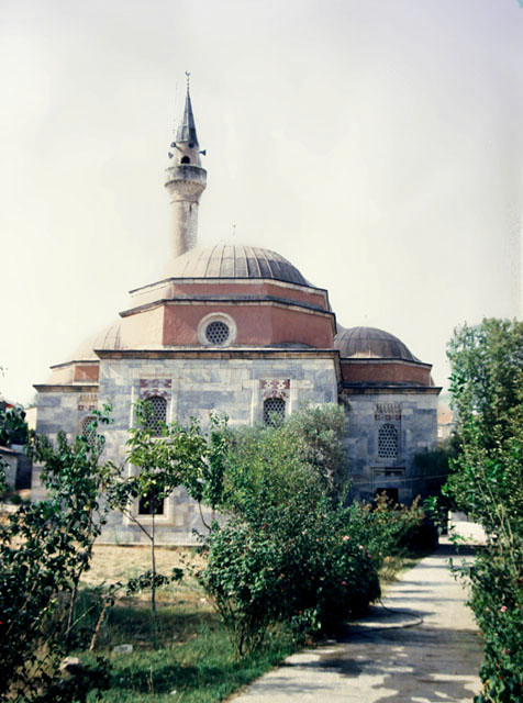 Firuz Bey Camii - Exterior view from south, showing qibla wall