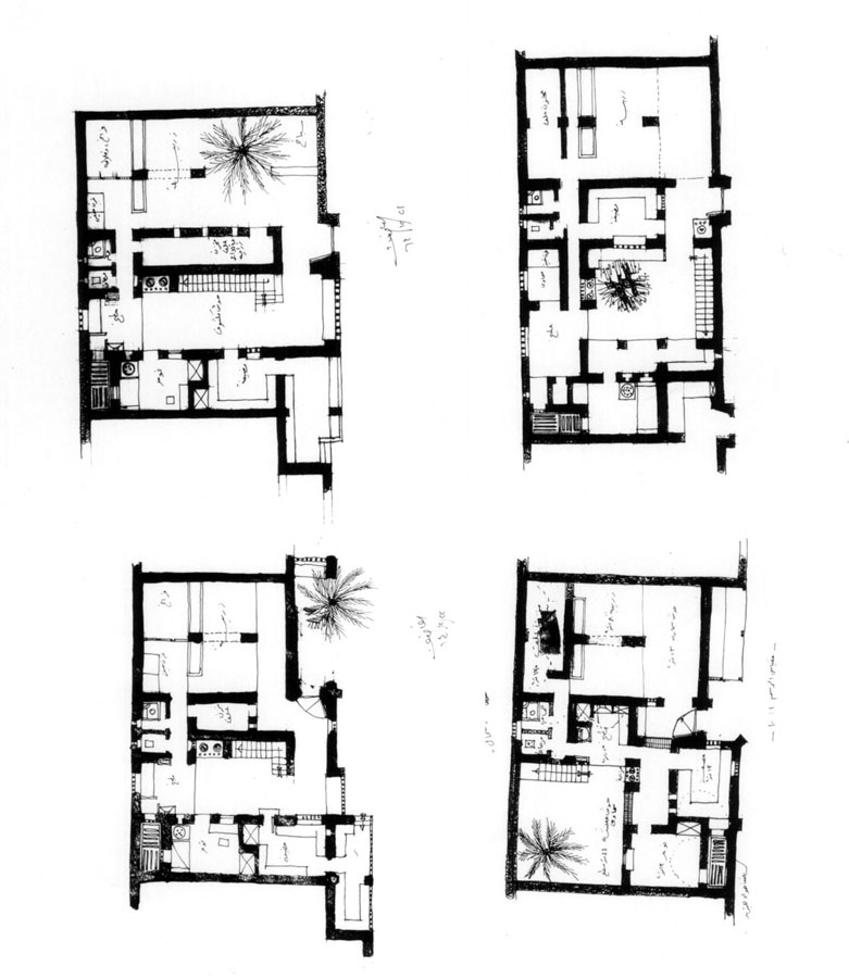 Plans of four small units