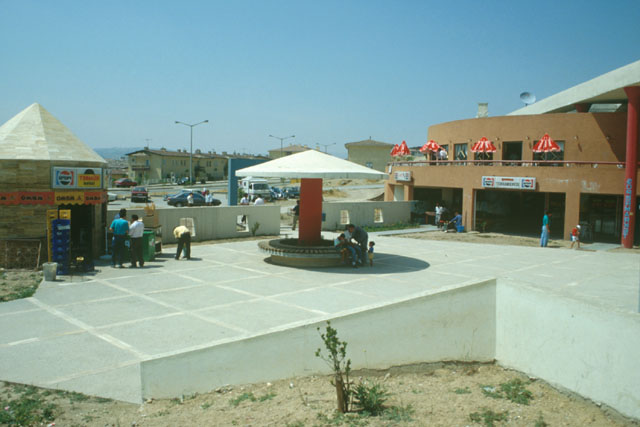 Elevated view showing piazza