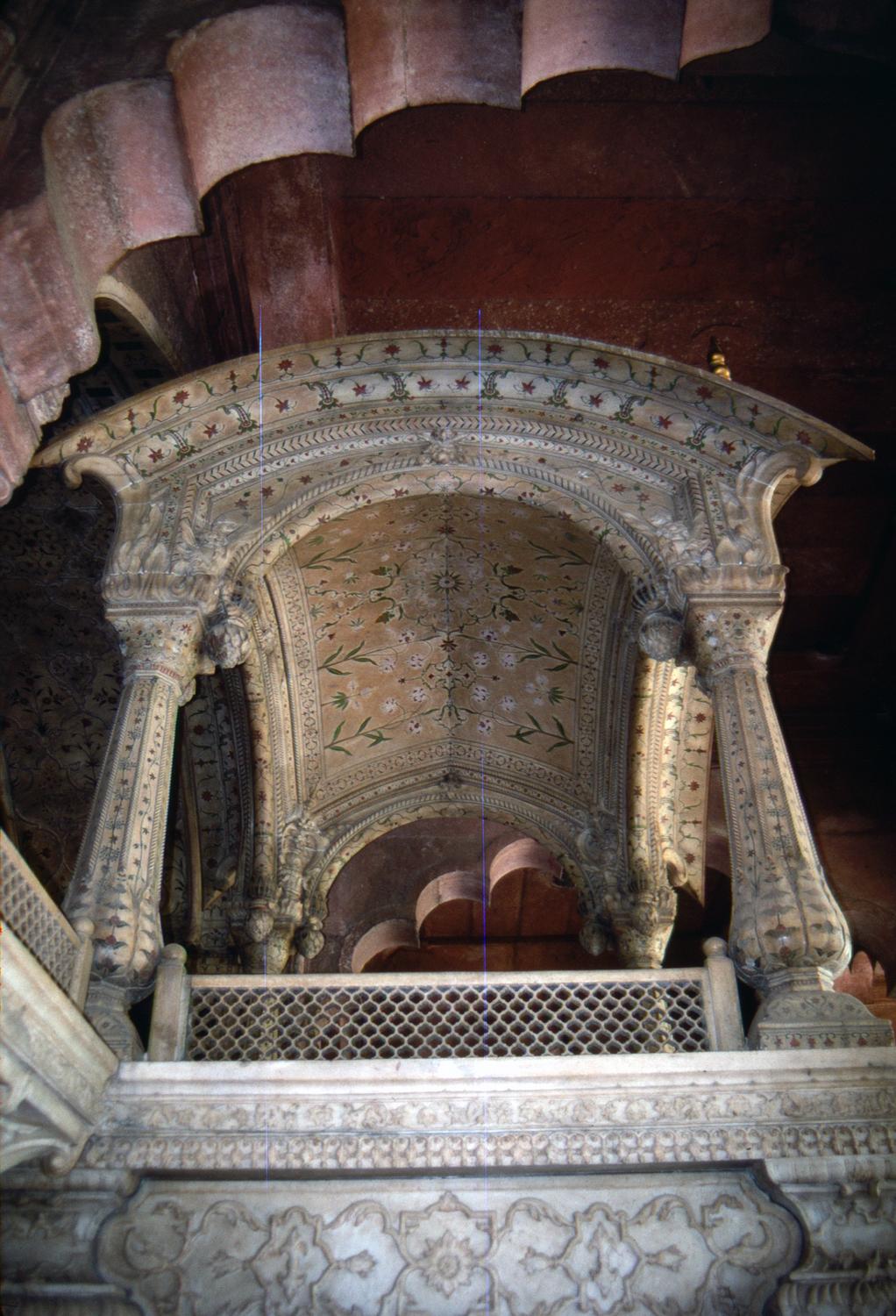 Interior view from north of Bangla Baldachin (throne)