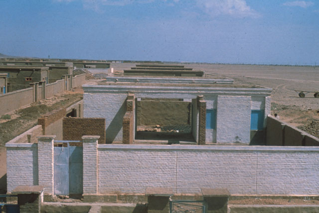 Elevated view showing construction of modular forms