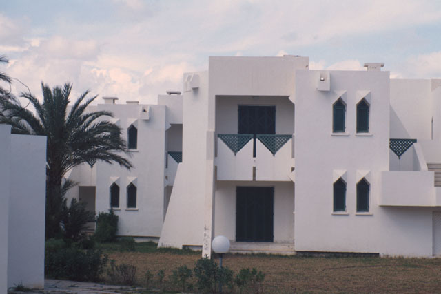 Exterior view showing screened in terraces