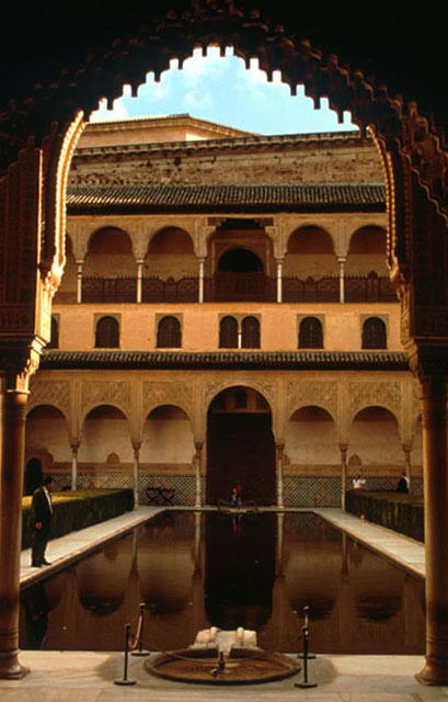 Court of the Myrtles from Sala de la Barca