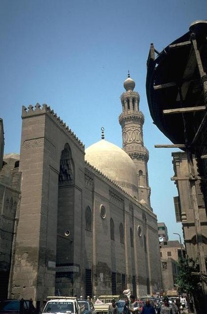 Entrance and façade of madrasa