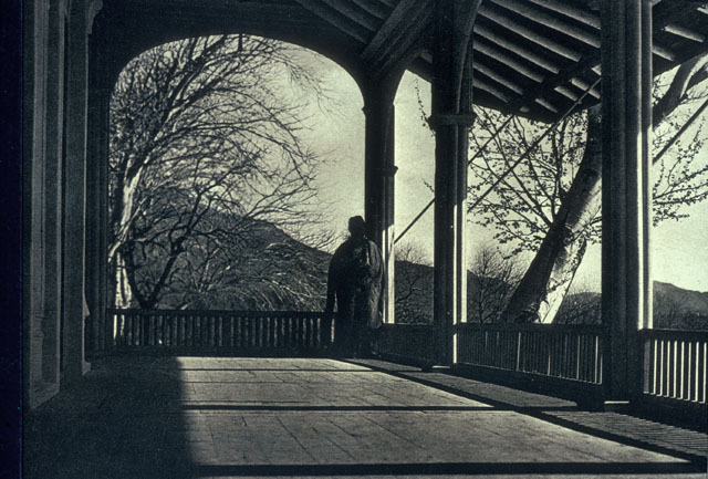 View looking south along western verandah, circa 1916-1917