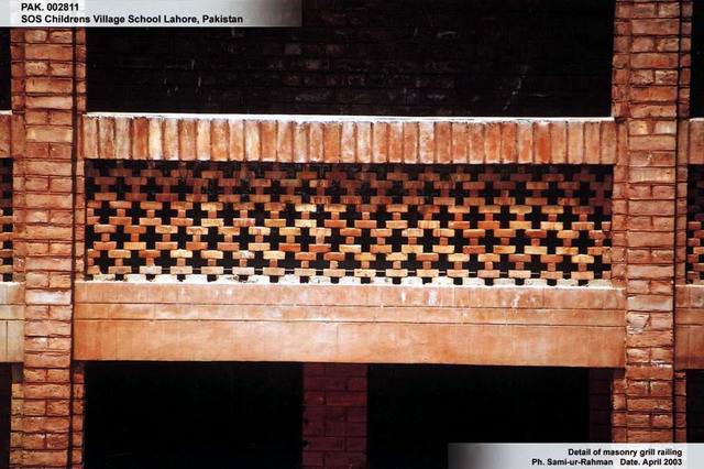 Detail of masonry balustrade