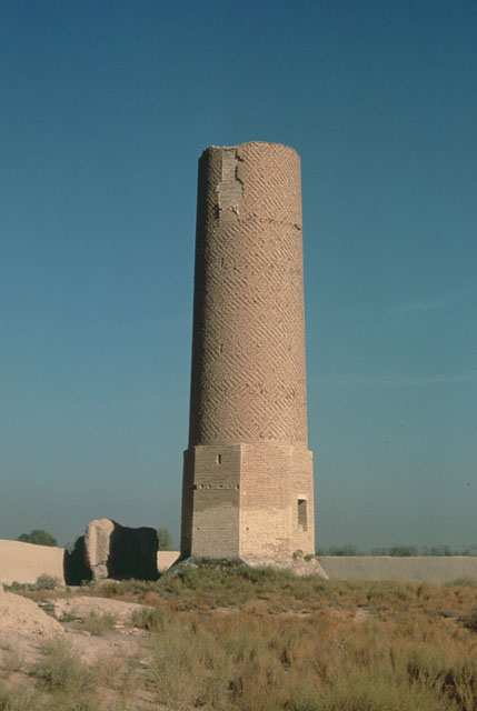 View of minaret in outer court