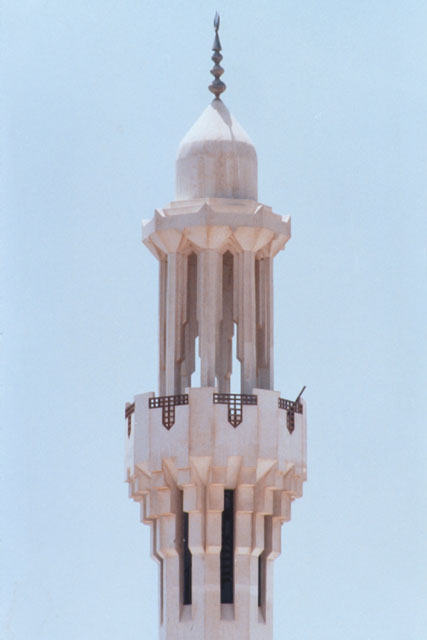 Mahmoud Farsi Mosque - Exterior detail of minaret