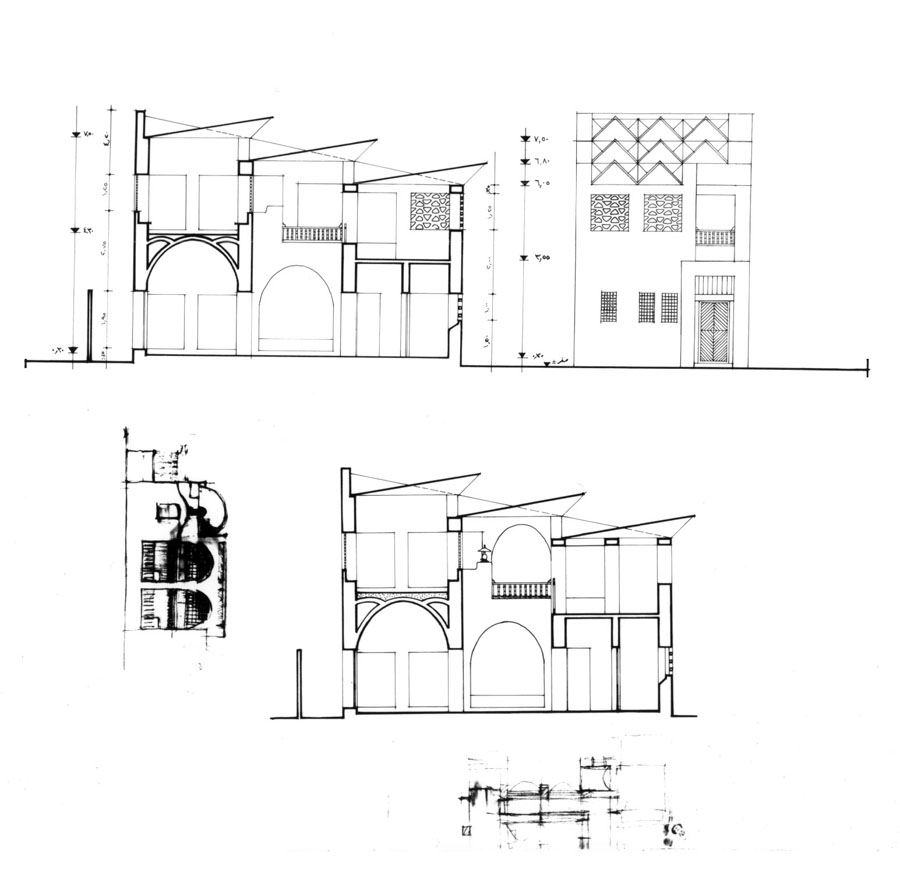 Sections, elevations