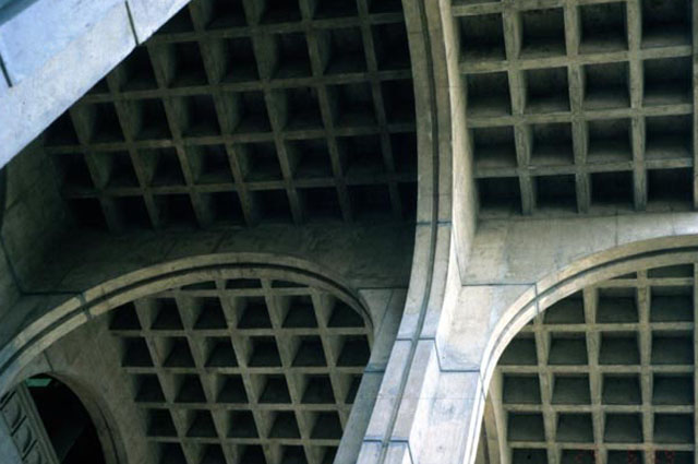 Concrete precast arches, detail