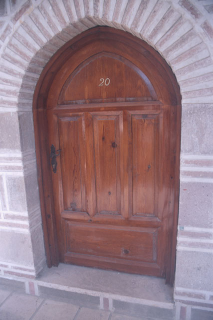 Exterior detail showing entrance