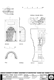 Drawing of Tawbah Mosque: Mihrab