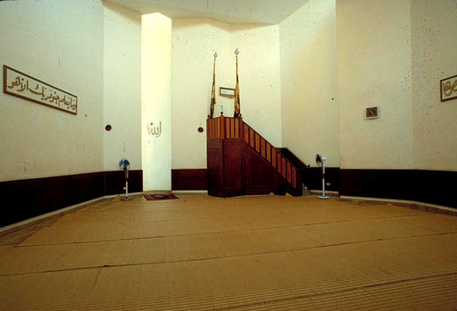 Interior, prayer hall, Aysha Bakkar Mosque