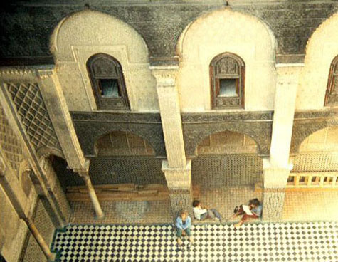 Madrasa al-'Attarin - View into courtyard