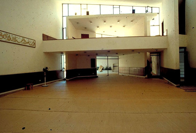 Interior, prayer hall, mezzanine
