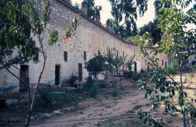Firuz Bey Camii - Exterior view of madrasa, looking northwest