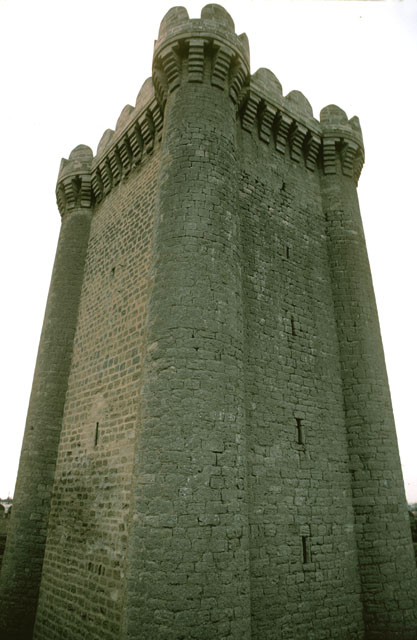 View looking up the fortress tower