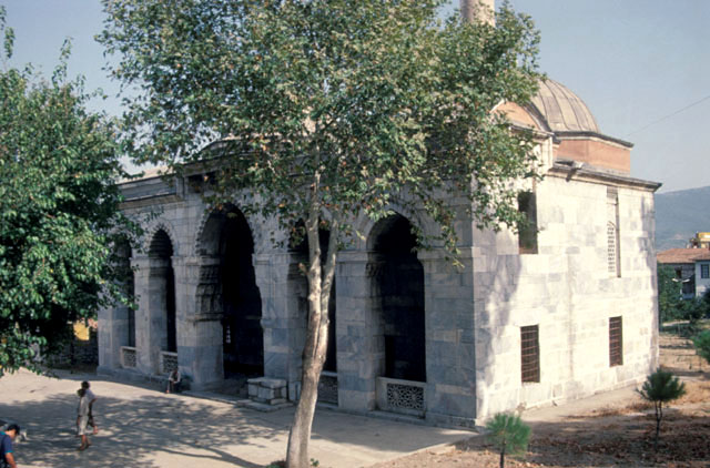 Firuz Bey Camii - Exterior view from northwest, with portico