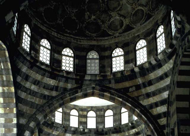 Detailed view of the dome windows