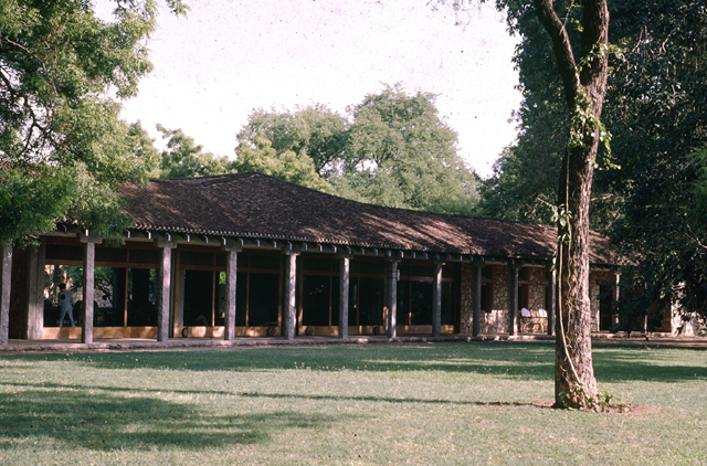 View of main building from lawn