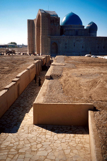 Streets leading to the mausoleum were excavated to their original level and repaved