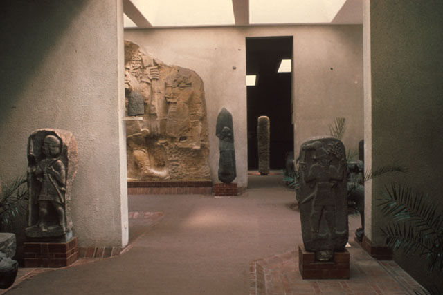 Interior view showing arrangement of gallery spaces