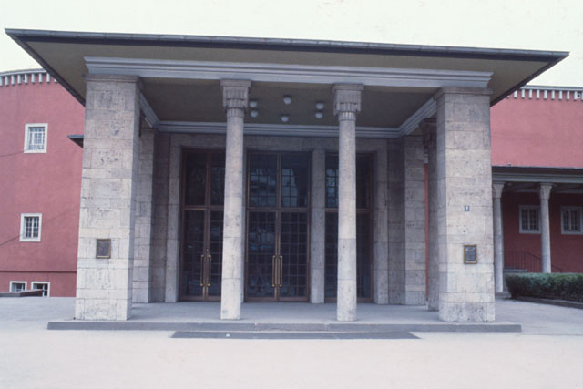 Exterior view of portico