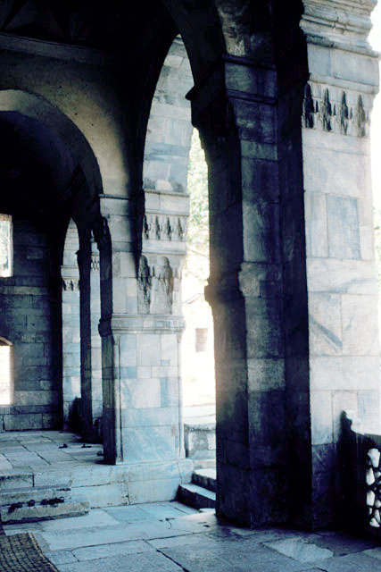 Firuz Bey Camii - View looking west along portico