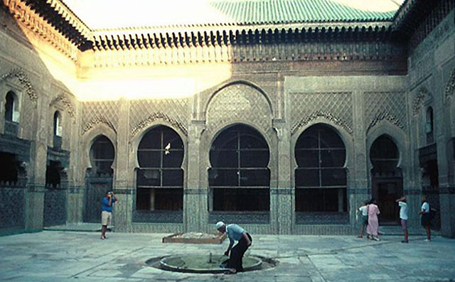 Madrasa al-Bu'inaniya - Courtyard, view toward prayer hall