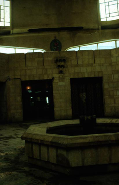 Interior view, showing courtyard with fountain