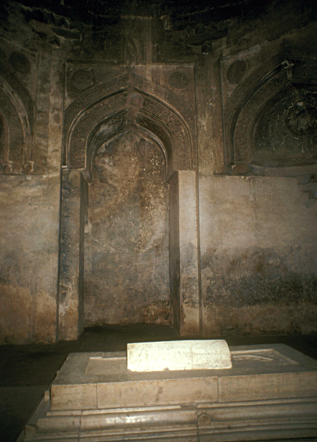 Interior view of Firuz Shah's tomb, showing cenotaph