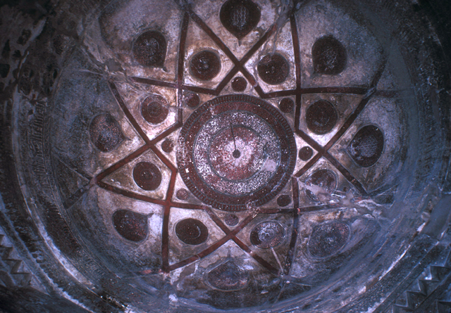 Interior view of dome in Firuz Shah's tomb