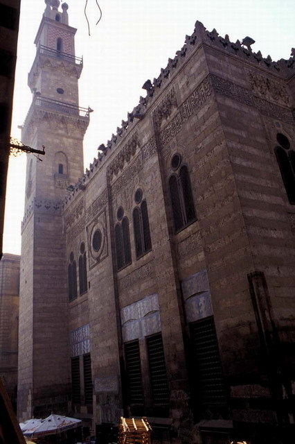 Partial view of east elevation, looking south towards minaret