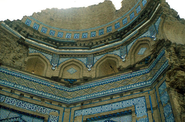 Interior detail of the remains of the dome