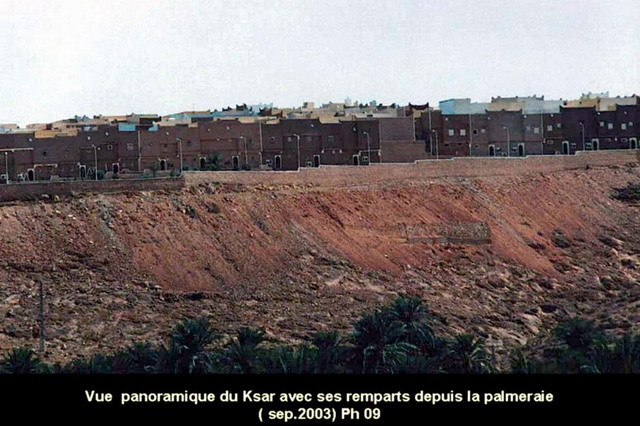 General view showing new housing within walls