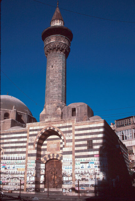 Jami' Darwish Basha - Western view of portal and minaret