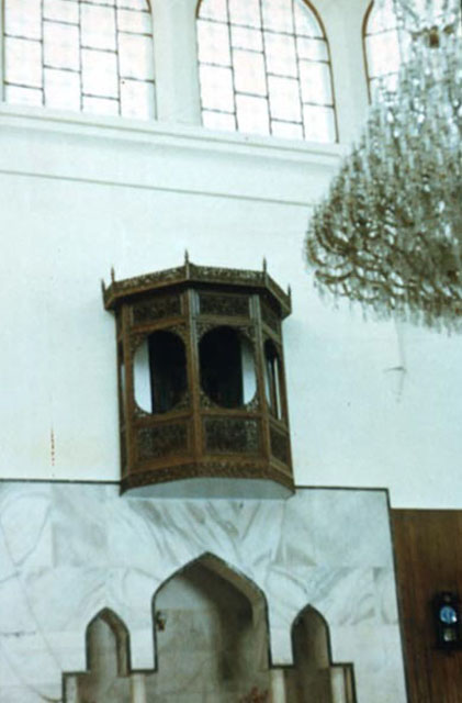 Hazrat Bal Mosque - Interior, quibla wall