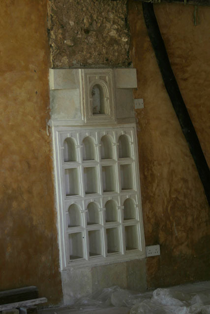 Detail view of wall niches