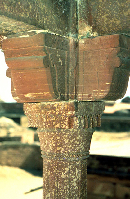 Exterior detail of column capital